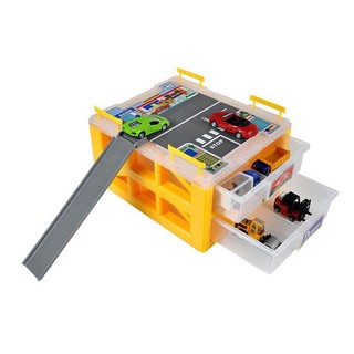 小羅玩具批發-工具盒迷你停車場 收納箱 立體停車場 小車收納箱 汽車(0729)通過BSMI認證:M34260