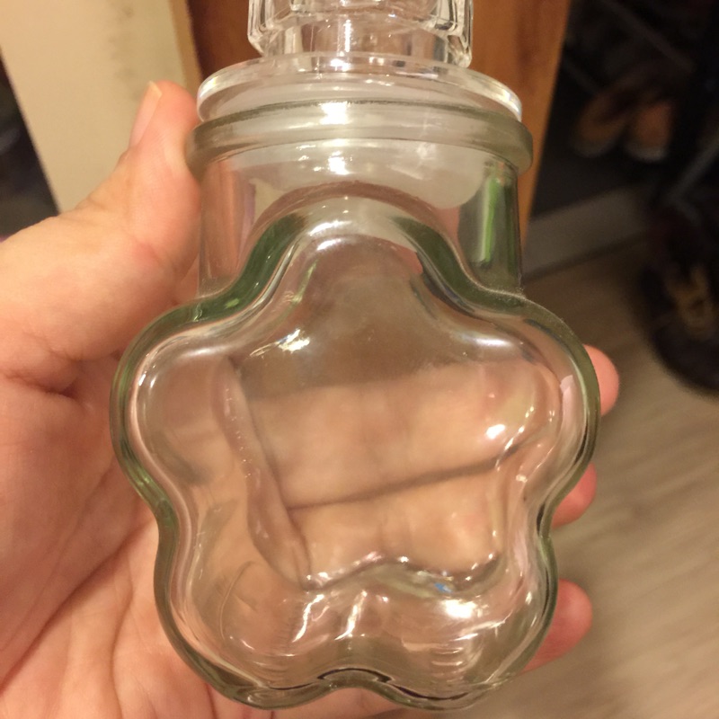 全新 花朵 星星 玻璃瓶 玻璃罐 天氣瓶 調味料收納罐