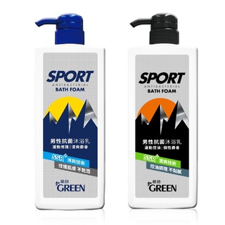 綠的男性沐浴乳850ml-運動修護/運動控油(超取限4瓶)