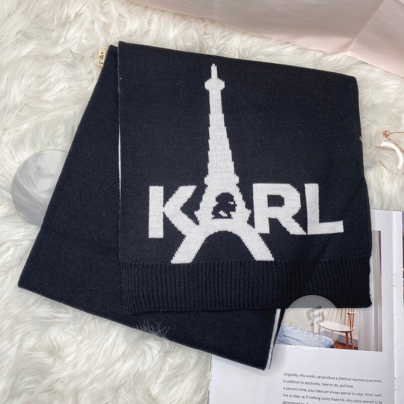 美國代購🇺🇸台灣現貨 KARL LAGERFELD 卡爾 圍巾