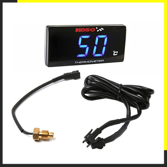 KOSO 藍光紅光 超薄碼錶 溫度錶 水溫錶 油溫錶 長方形 LED 各車系通用