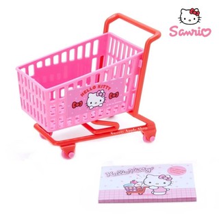 三麗鷗 HELLO KITTY 凱蒂貓【 TW SAS 日本限定 】玩具購物車造型 購物車＆ 便條紙 / 備忘錄