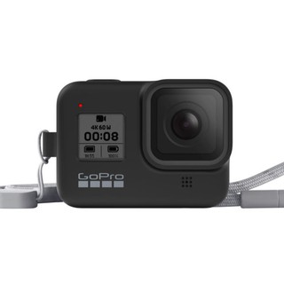 [免運] GoPro 矽膠護套 附繫繩 保護套 AJSST-001 子夜黑 HERO8 相機專家 [公司貨]