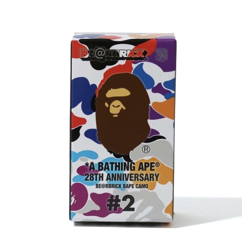 現貨「A Bathing Ape 28th Anniversary Be@rbrick Bape Camo 100% 」