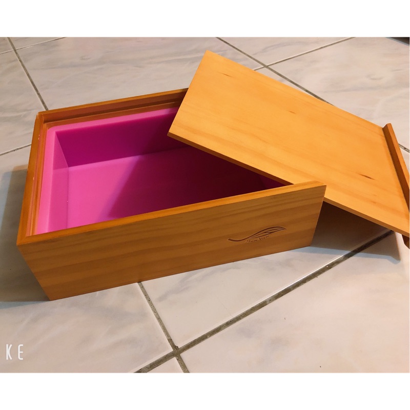 優質木盒 手工皂 拉花 渲染用 渲染盤 渲染模 （矽膠模+木盒+蓋）