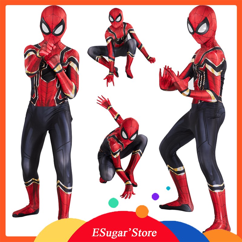 現貨 蜘蛛人衣服 復仇者聯盟服飾 超級英雄服裝 cosplay鋼鐵蜘蛛人 邁爾斯 返校日 學校變裝派對 交換生日禮物
