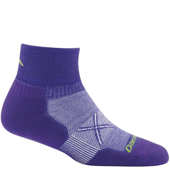Darn Tough 美國製造 女 COOLMAX 短 健行襪 登山 徒步 跑步襪 深紫 DT1764 綠野山房