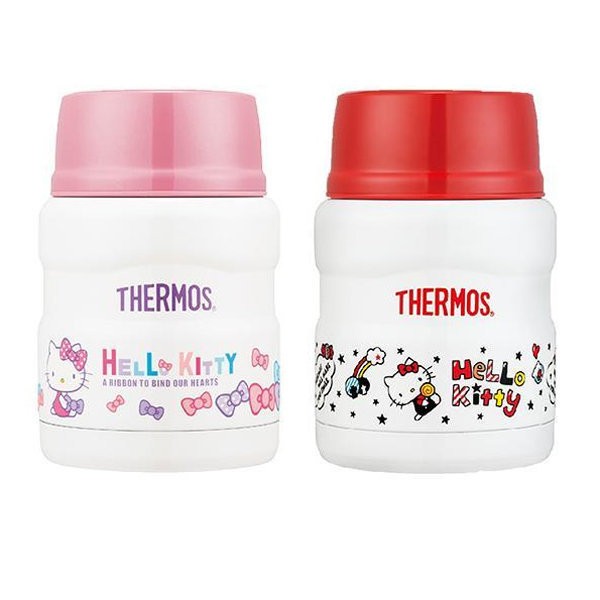 LittleBabyStore-THERMOS膳魔師HelloKitty不銹鋼悶燒罐食物罐保溫杯台灣限定470ml