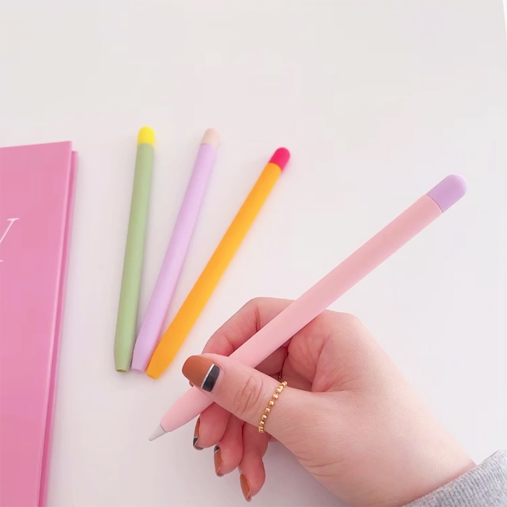 【日青🔥iPad配件】超薄 Apple Pencil 筆套 撞色矽膠筆套 保護套 筆尖套