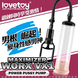 [送潤滑液]WORX VX1 手拉桿真空吸引鍛鍊器套環款 附鎖精環陰莖助勃 Lovetoy女帝情趣用品吸飛機杯