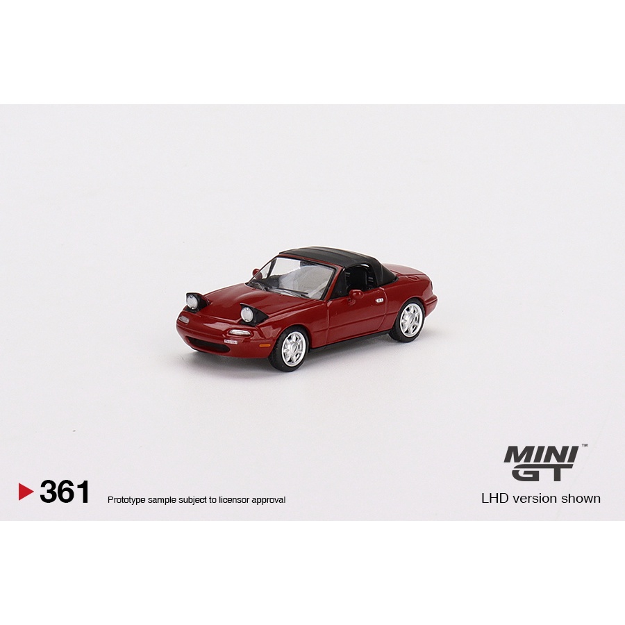 【模例】Mini GT 1/64 Mazda Miata MX-5 (NA) Classic Red 開燈版軟蓬