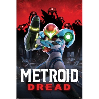 任天堂 Nintendo 密特羅德 生存恐懼 METROID DREAD 遊戲封面海報/銀河戰士/薩姆斯‧亞蘭