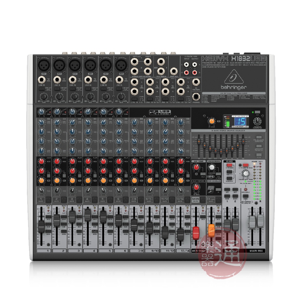 Behringer / X1832USB 14軌USB混音機【樂器通】