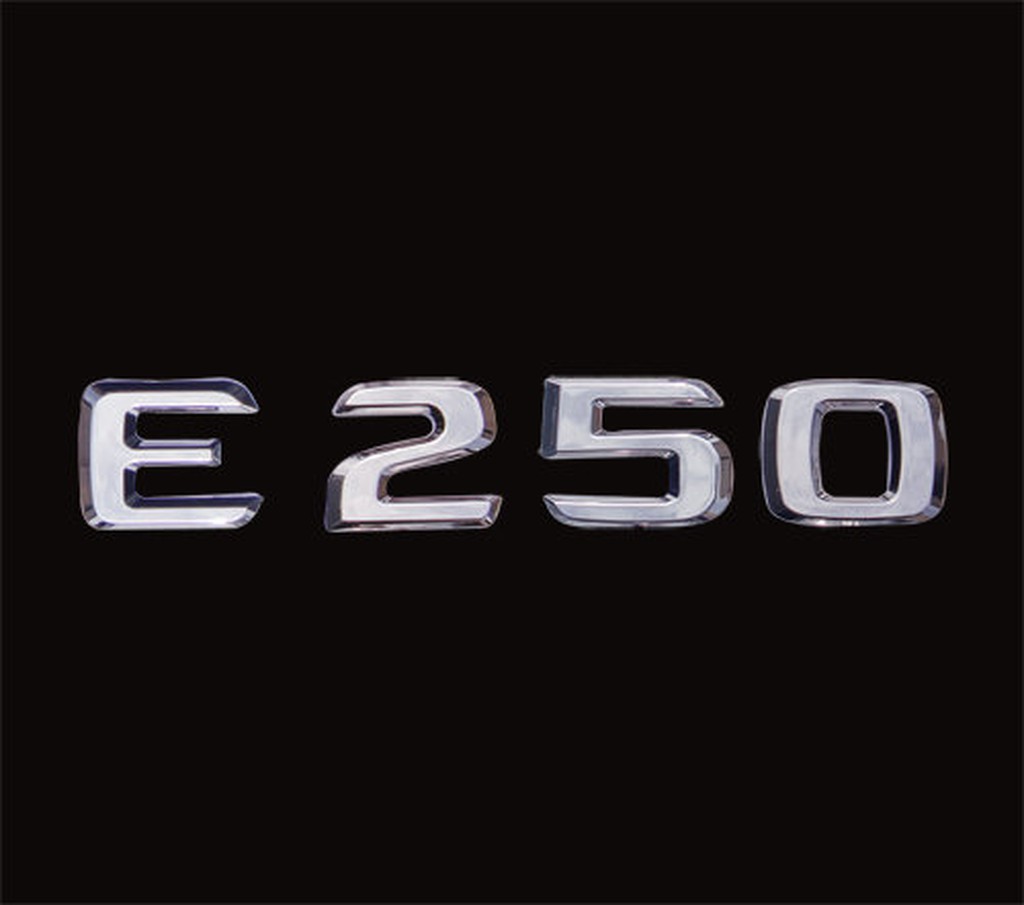 ~圓夢工廠~ 賓士 Benz E-class E250 後車箱鍍鉻字貼 同原廠款式 字體高度25mm 07-14年樣式