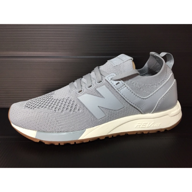 【NoFake】New Balance 247 襪套 休閒鞋 情侶鞋 灰色-MRL247DS