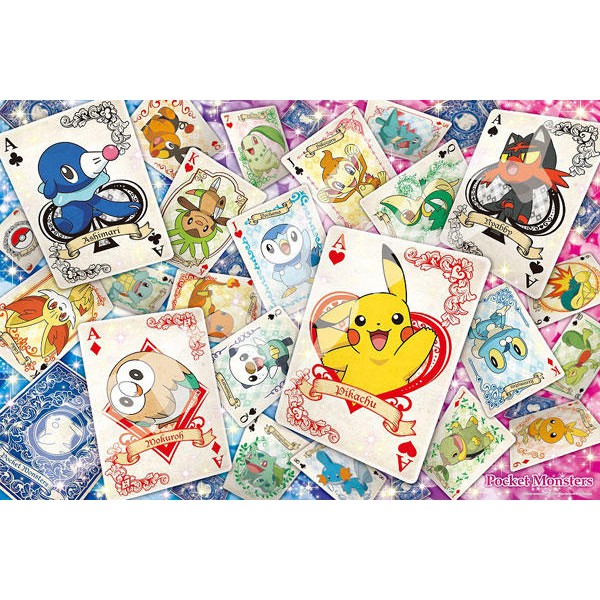 1000-MG010 絕版塑膠1000片日本進口拼圖 精靈寶可夢 皮卡丘 神奇寶貝 撲克牌