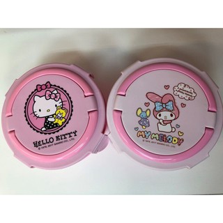 臺灣製 Hello Kitty 美樂蒂 手提 便當盒 保鮮盒 餐盒 三麗鷗 KT MM 正版 T0001 168