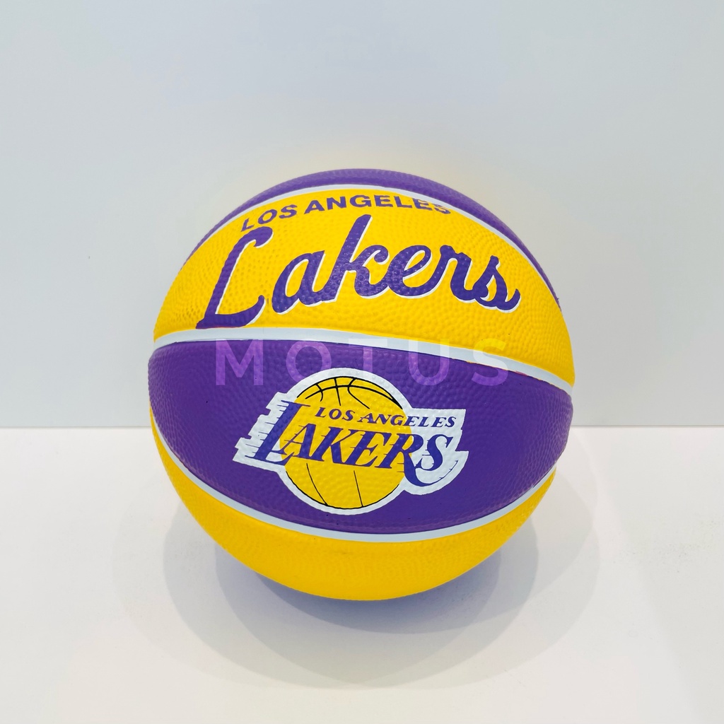 Motus | Wilson NBA 湖人 3號籃球 兒童 室內外球 紫黃 WTB3200XBLAL
