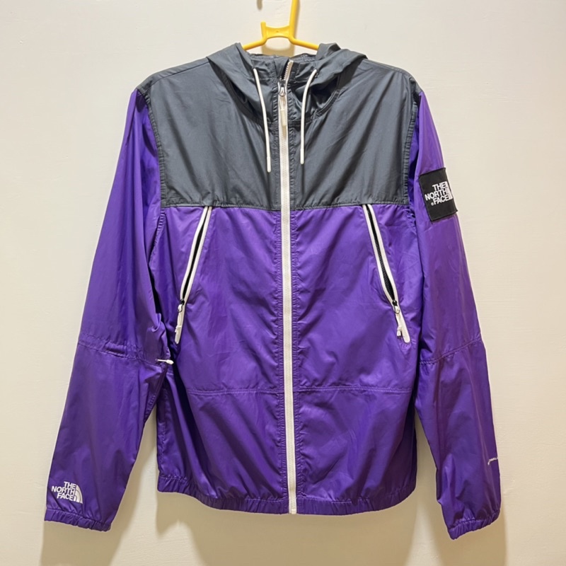 THE NORTH FACE 1990 SEASONAL mountain jacket 連帽防風外套黑紫布標貼布