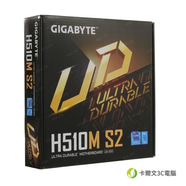 技嘉 H510M S2 1200腳位 Intel H510 SATA3 DDR4 電競網路 VGA 6+2相數位電源設計