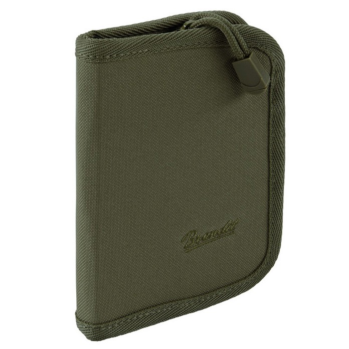 【德國Louis】Brandit軍用風格防水皮夾 橄欖綠色錢包拉鍊錢袋包包證件包證件夾護照夾隨身包旅行包10020210