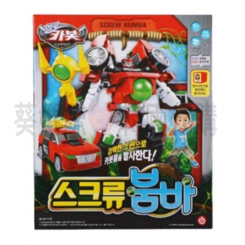 🇰🇷hello carbot 衝鋒戰士 screw bumba 紅色車子 炸彈 變形機器人 玩具遊戲組