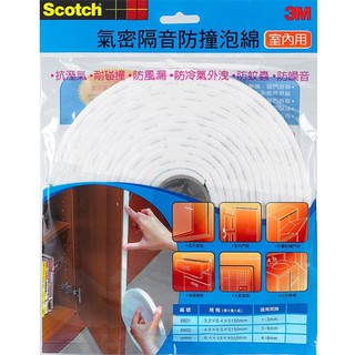 3M Scotch 室內用氣密隔音防撞泡棉 (共三款)