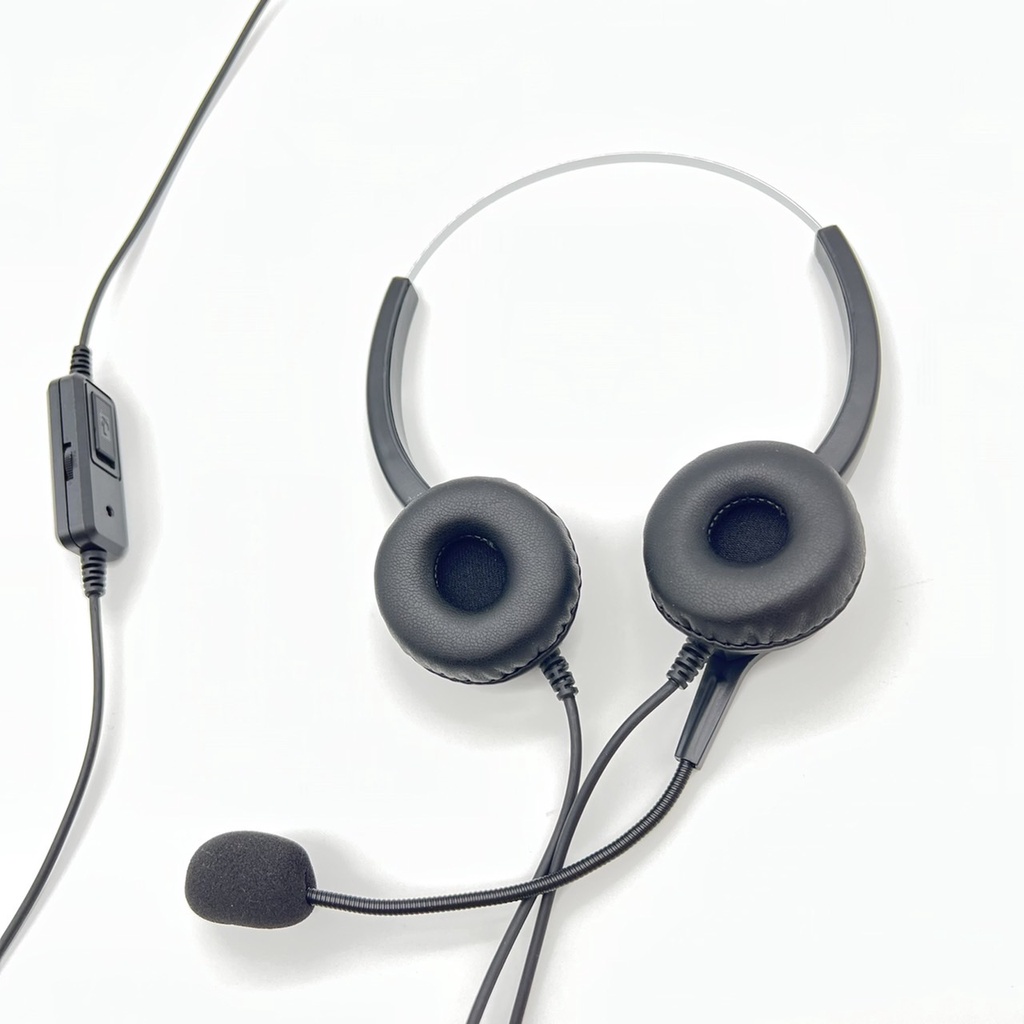 【仟晉資訊】雙耳耳機麥克風 含調音靜音 Cisco思科 CP-7821 話機專用 VoIP 電話 音質清晰配戴舒適