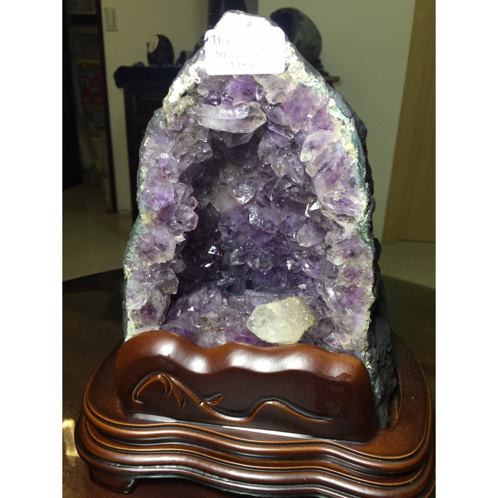 晶洞 烏拉圭 紫晶洞 鈦晶洞 金木型 5.3公斤 門檔花 水晶花 二次結晶 巴西 洞深 稀有 避邪  招財 天然 紫水晶