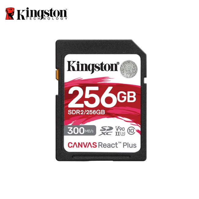 金士頓 256GB Kingston Canvas React Plus SDXC UHS-II V90 U3 記憶卡