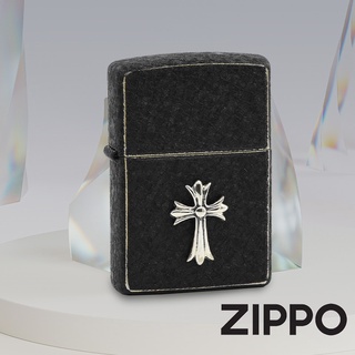 ZIPPO 尊爵十字架(耀石黑)防風打火機 日本設計 官方正版 現貨 限量 禮物 送禮 終身保固 ZA-5-25C