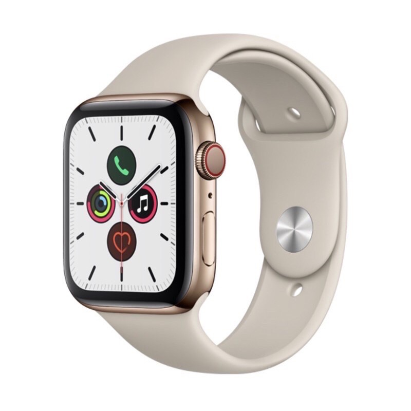 Apple Watch S5粉不銹鋼全新44MM LTE