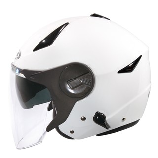 3/4罩半罩 ZEUS 瑞獅 ZS 612A 素色 白色 雙層鏡片 超輕量 舒適護頸 三明治網布內裡 相宜安全帽