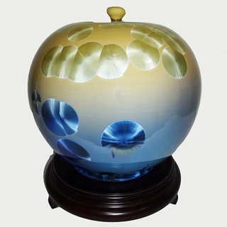 8 inch/ 10 inch圓滿甕 聚寶罐 圓球結晶釉瓷器 聚寶盆 -臺灣首席結晶釉大師彭文雄