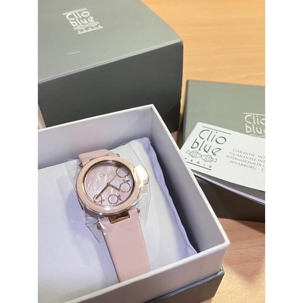 【CLIO BLUE】快樂小魚手錶-粉色(法國巴黎高端銀飾品牌/925純銀)