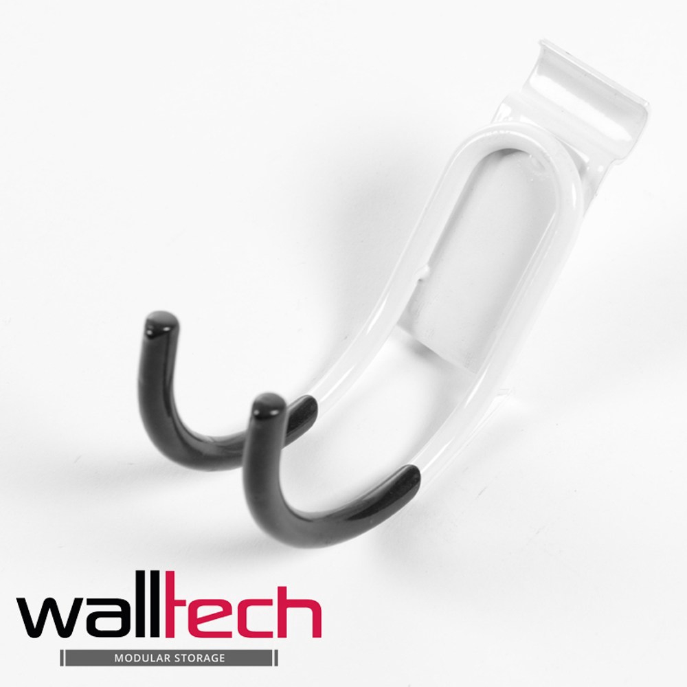 法國Walltech 掛鉤雙勾弧形型 烤漆白