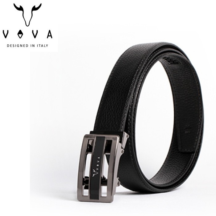 VOVA 經典男仕鏤空造型自動扣皮帶 VA002-005-GU