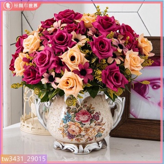 乾燥花 永生花 仿真花 人造花 乾燥花材 花藝 佈置 捧花 裝飾客廳裝飾歐式塑膠仿真花藝擺件室內擺設幹花束盆栽電視櫃餐桌