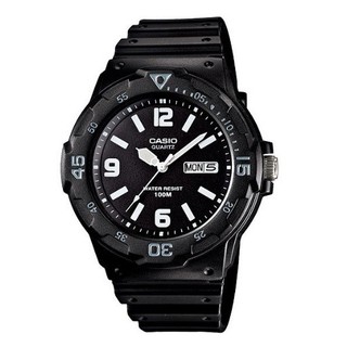 【CASIO 卡西歐】潛水風格潮流指針錶 黑面 MRW-200H-1B2VDF