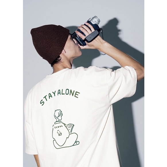 韓國小眾 FP142 短袖 夏日 上衣 滑板少年 Stay Alone 獨處（預購）