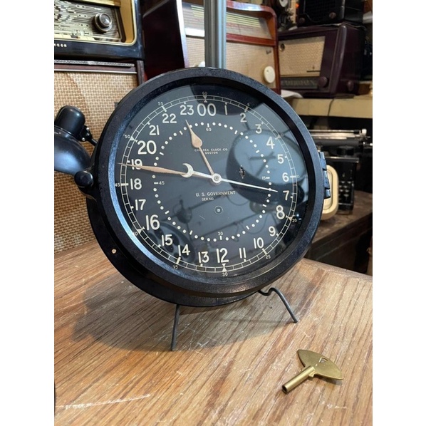 1959美國 Chelsea 10吋 船鐘 發條鐘