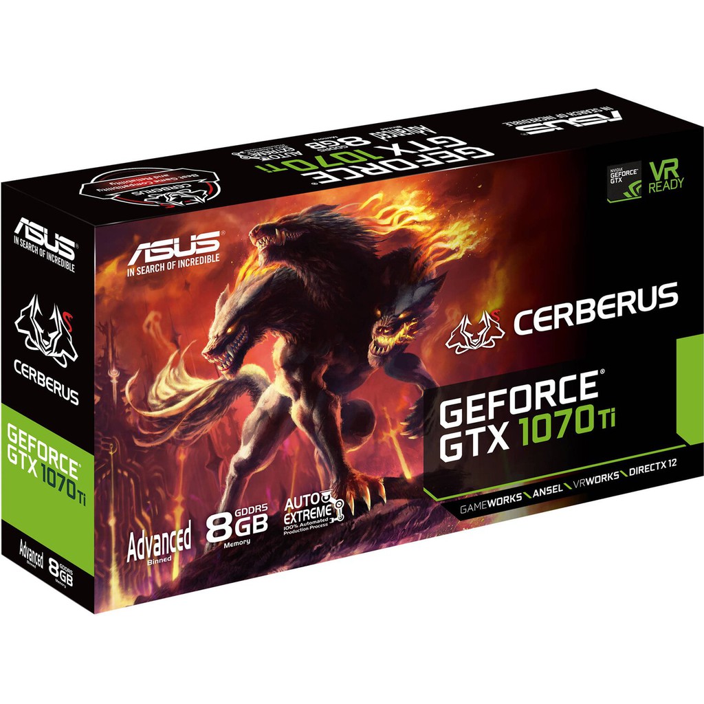 Asus Cerberus-GTX 1070TI A8G (保固內)