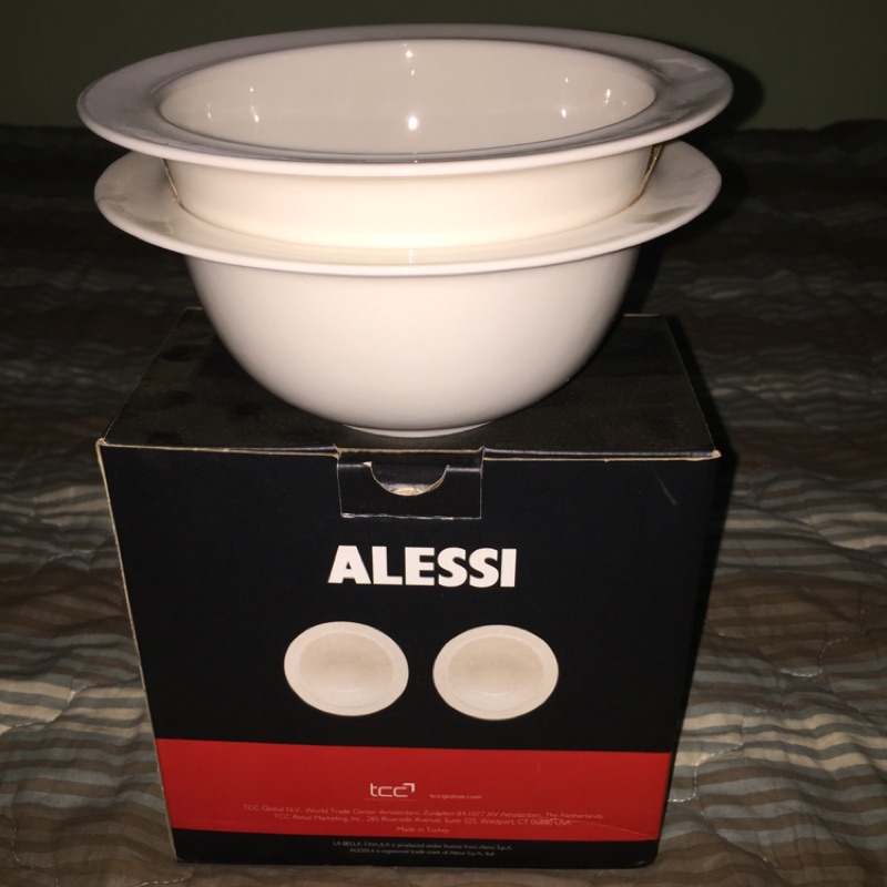 義大利高級餐具 ALESSI  23CM 湯碗2件組