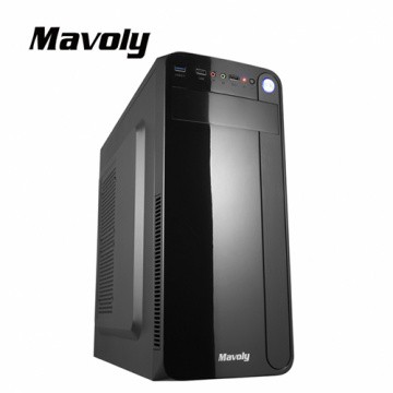 【可超取】Mavoly 松聖 哈密瓜 ATX 黑化電腦機殼 3個 2.5"SSD USB3.0 亮面面板 便宜小機殼