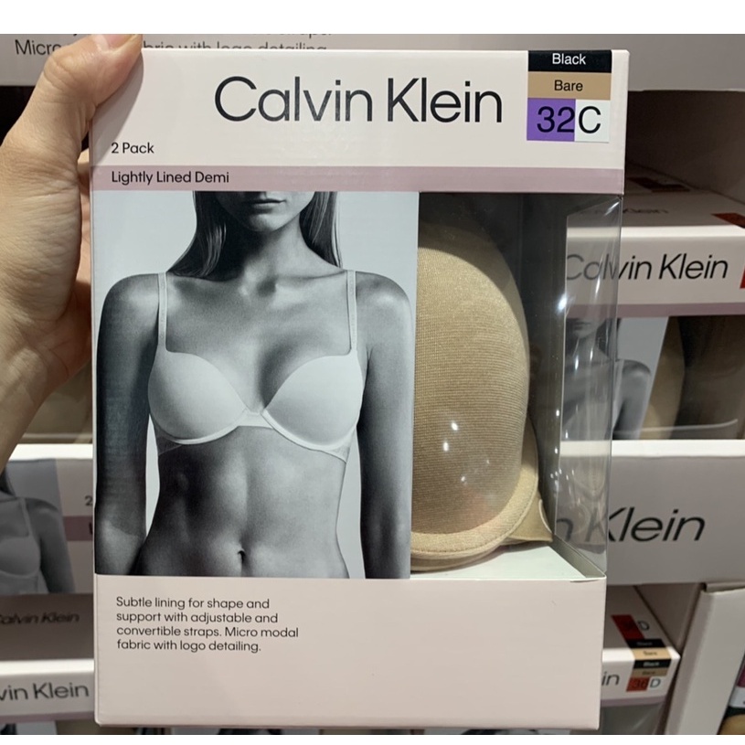 🔥10倍蝦幣🔥CK 好市多購入 Calvin Klein 女舒適軟鋼圈內衣兩入組 CK內衣 凱文克萊