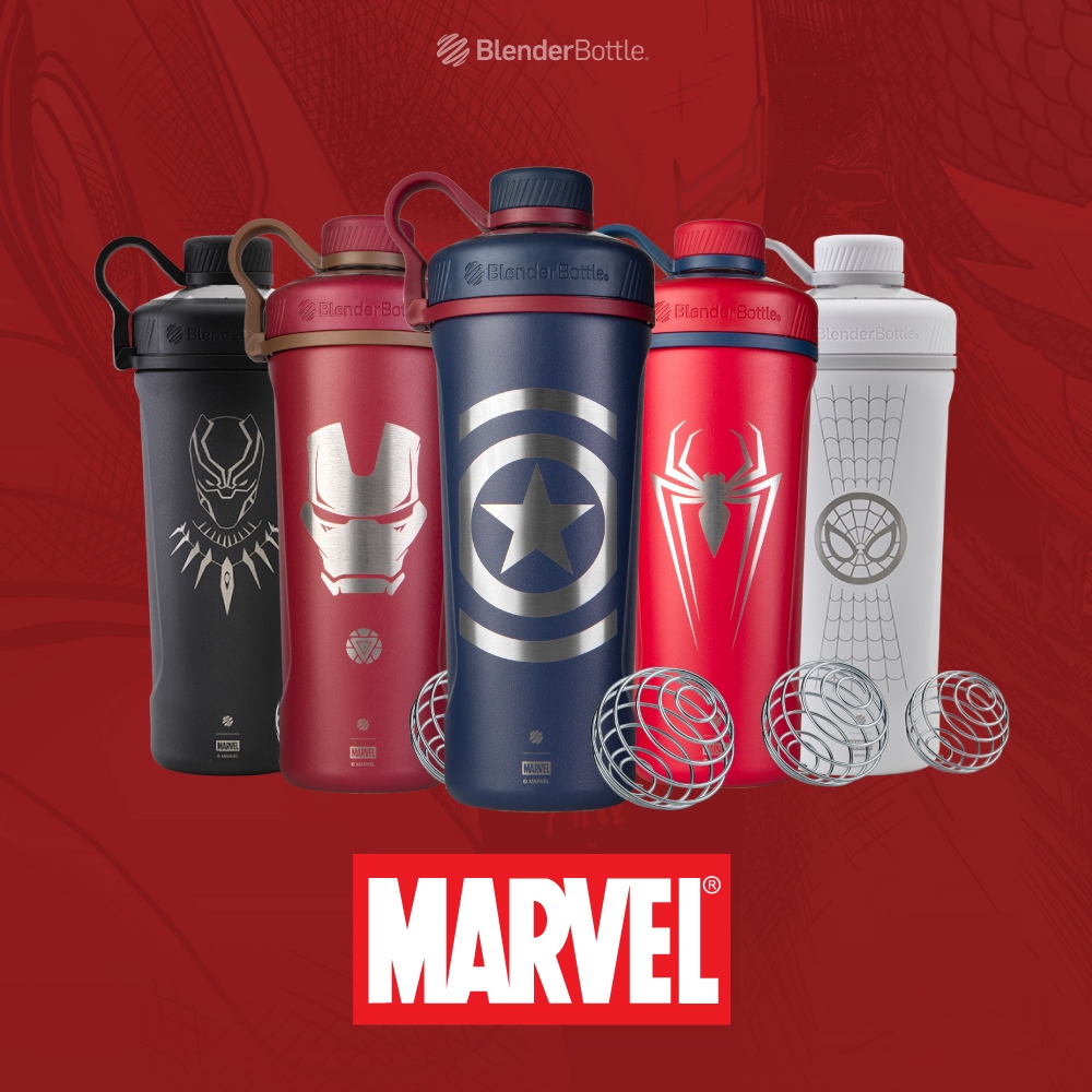 [Blender Bottle] Radian Stainless Marvel漫威英雄 不鏽鋼搖搖杯 健身 高蛋白