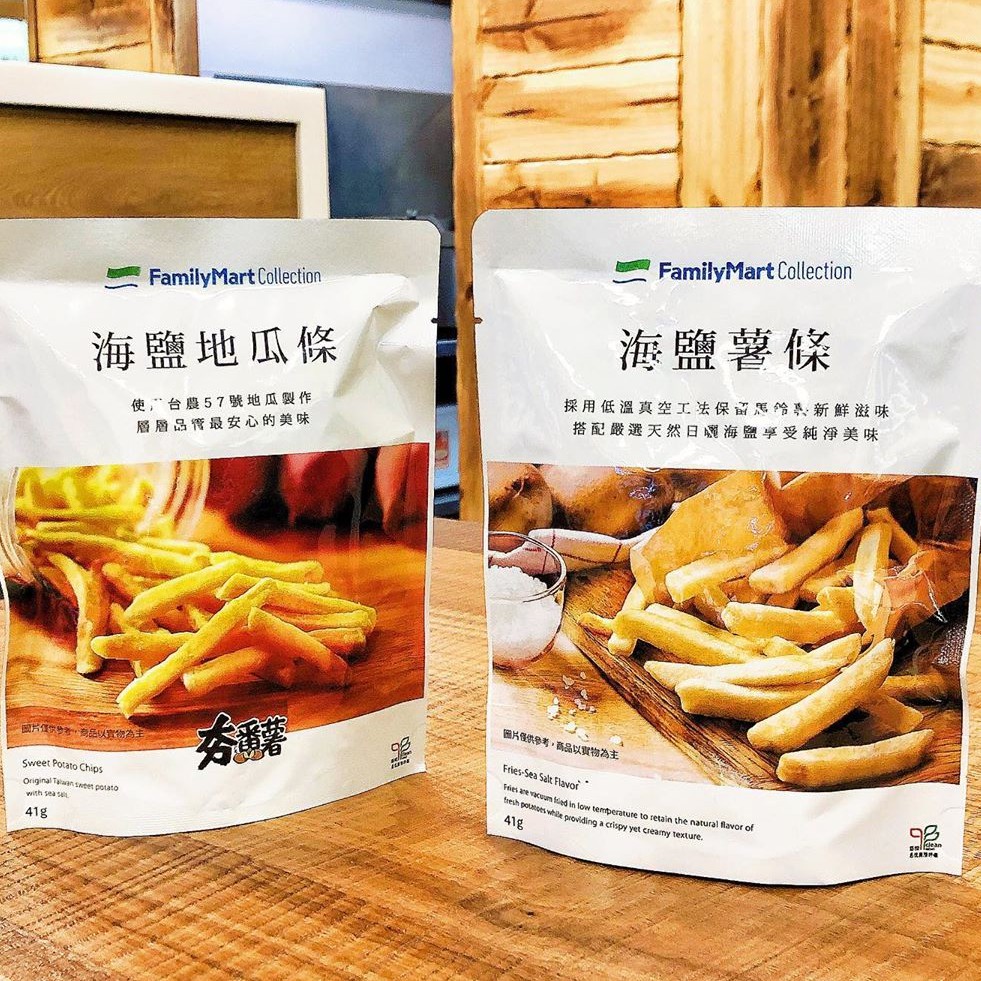 免運 網路超夯品 全家海鹽地瓜條海鹽薯條薯條地瓜超夯零食餅乾 蝦皮購物