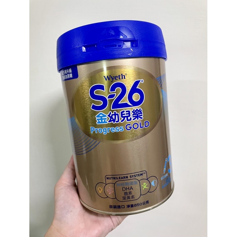 惠氏 S26 金幼兒樂 3號 1-3歲 奶粉 全新升級配方850g (已拆封)