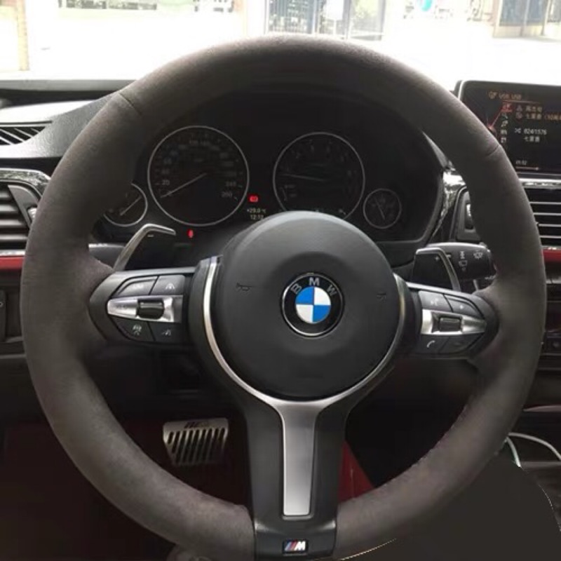 Bmw 米漿寶馬麂皮方向盤套全車系皆可使用 蝦皮購物