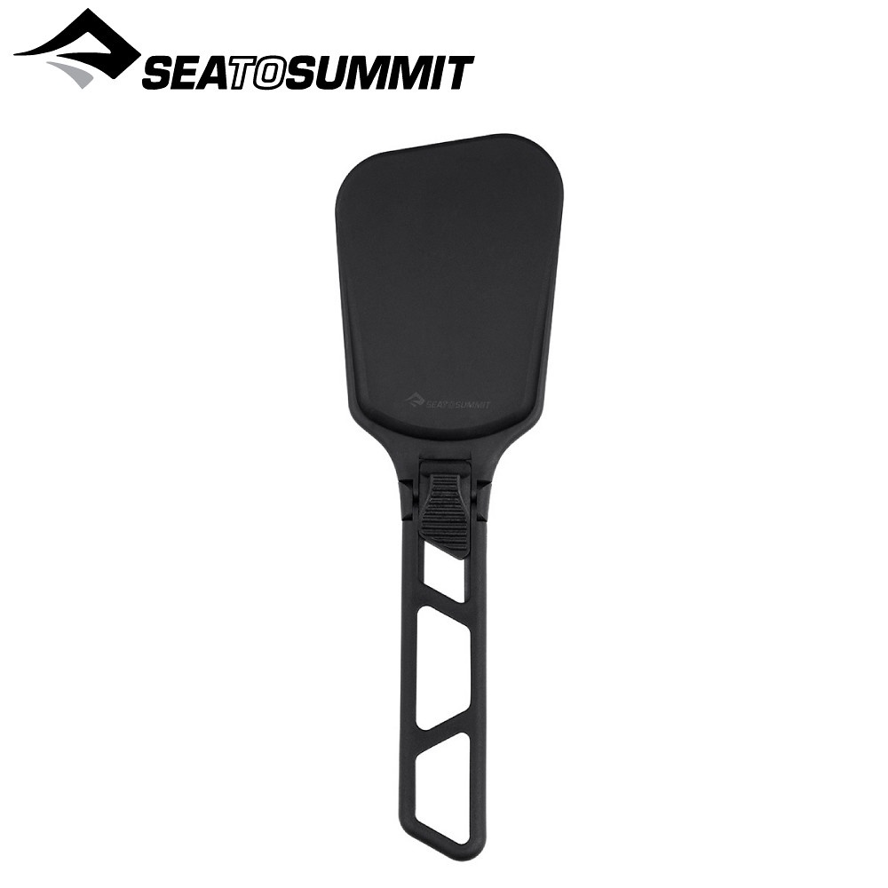 【Sea To Summit 澳洲 摺疊鍋鏟《黑》】ACK022021/炒菜鏟/煎鏟/鍋勺/湯匙/飯匙/露營野炊